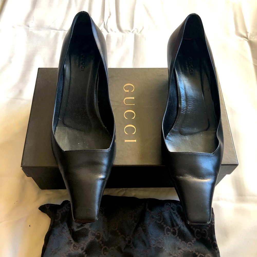 Gucci Black Kitty heel size 9